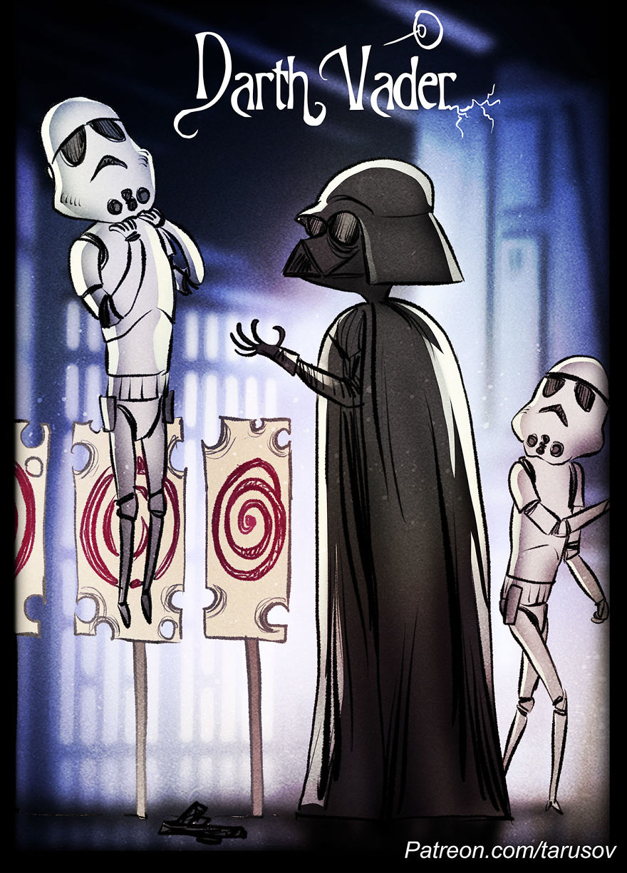 Star Wars In Tim Burton's Style