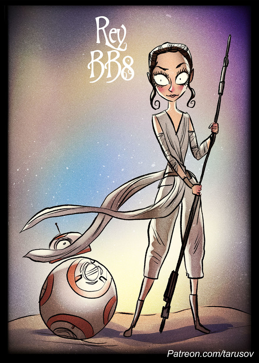 Star Wars In Tim Burton's Style