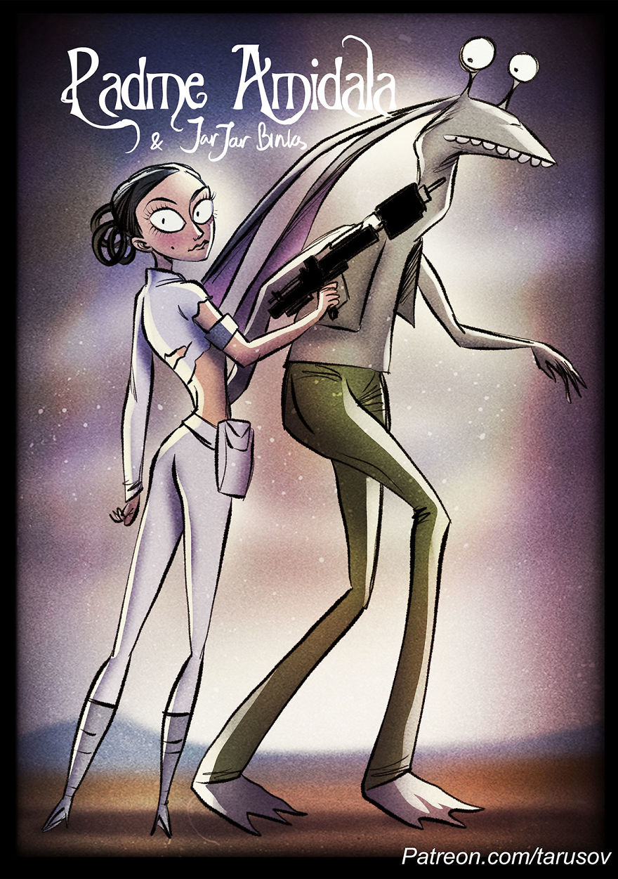 Star Wars In Tim Burton's Style