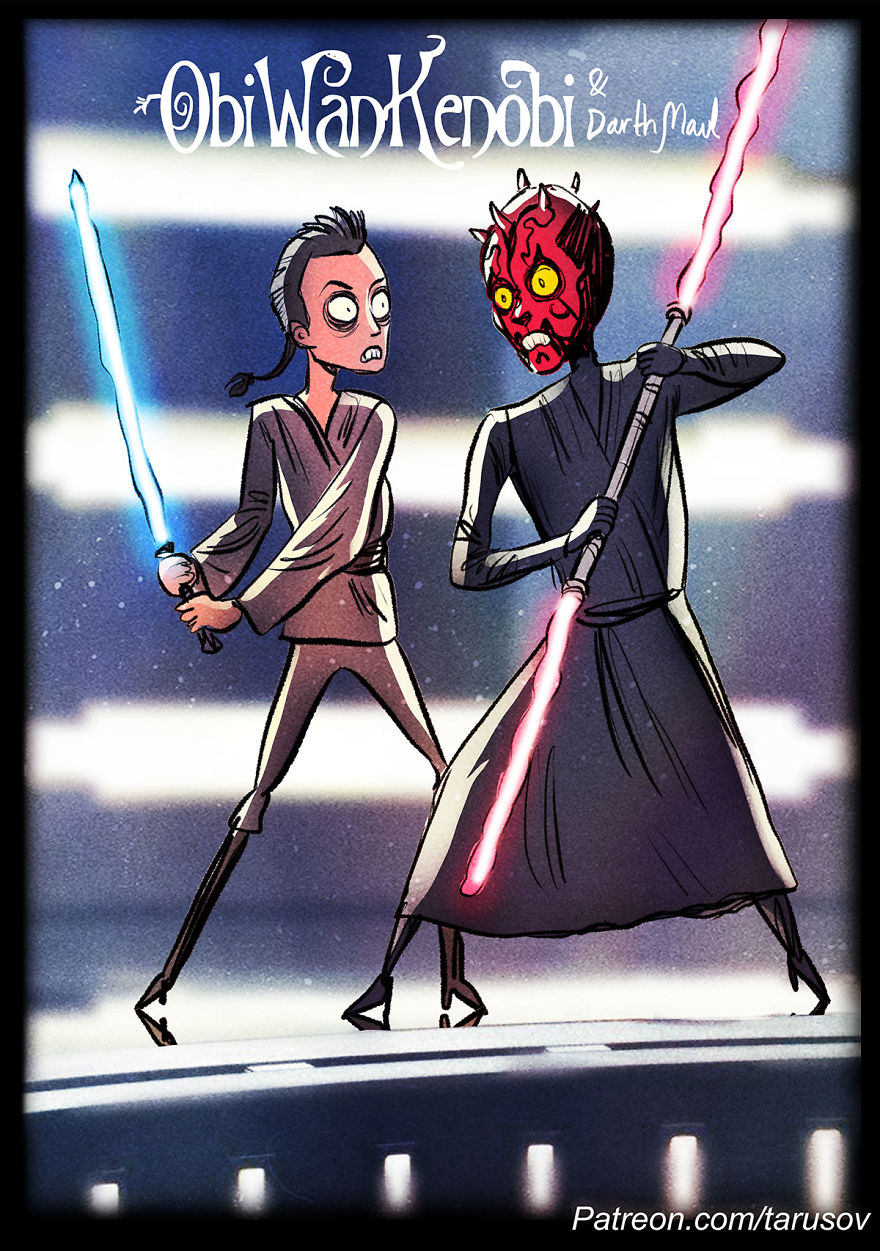 Star Wars In Tim Burton's Style
