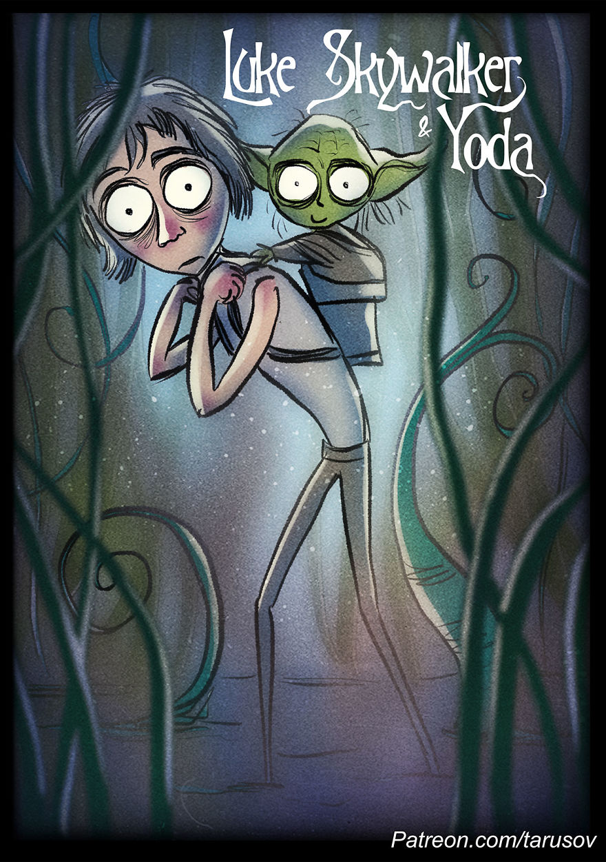 Star Wars In Tim Burton's Style