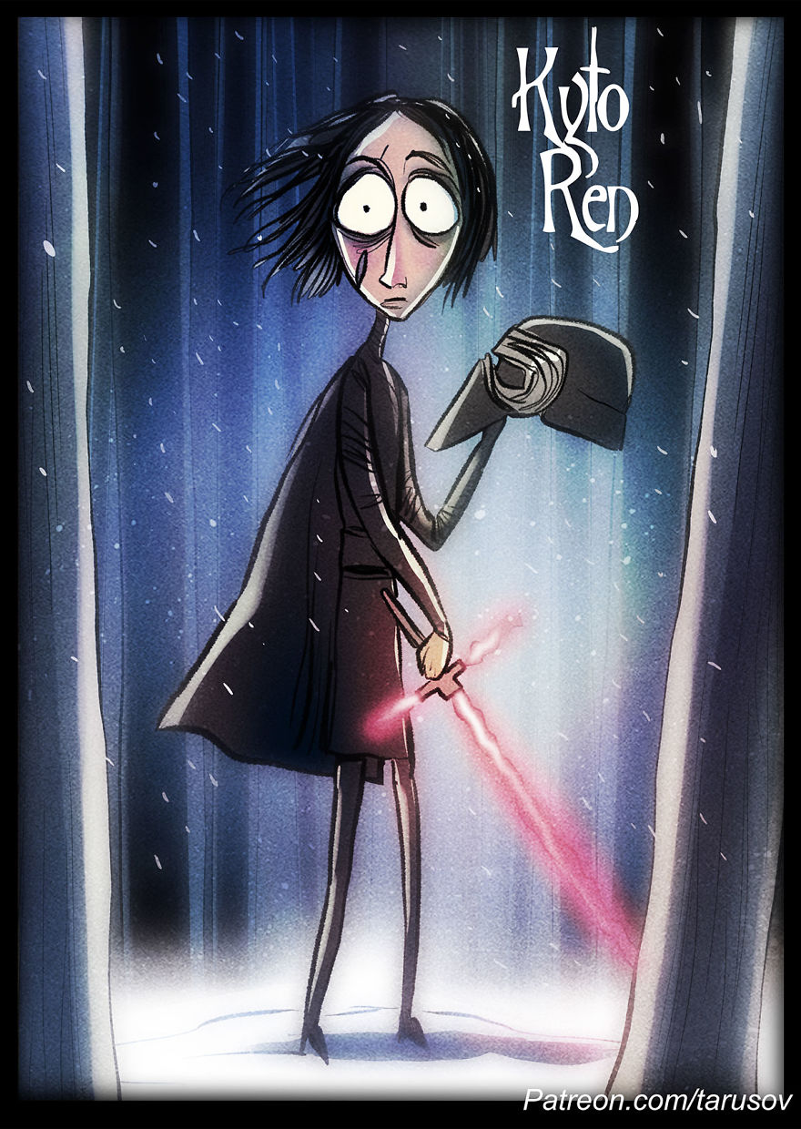 Star Wars In Tim Burton's Style
