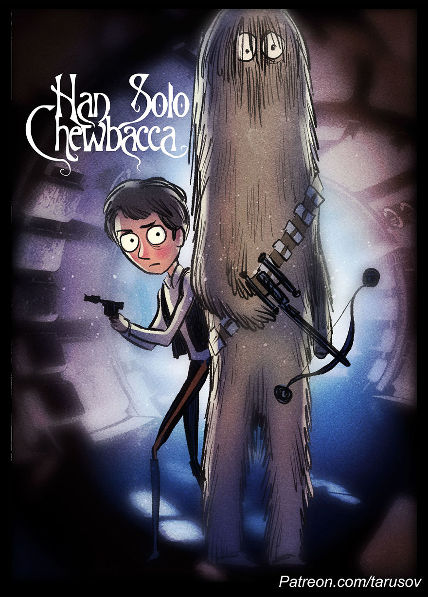 Star Wars In Tim Burton's Style