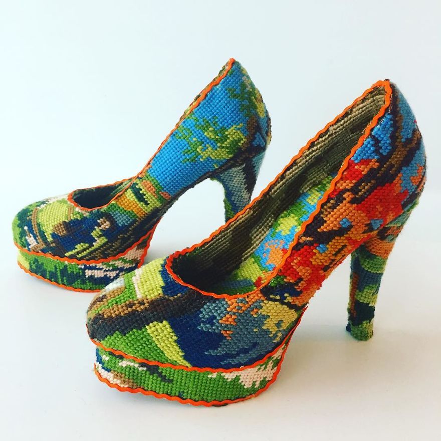 Swedish Artist Weaves Vintage Household Objects With Tapestry And The Result Is Incredible