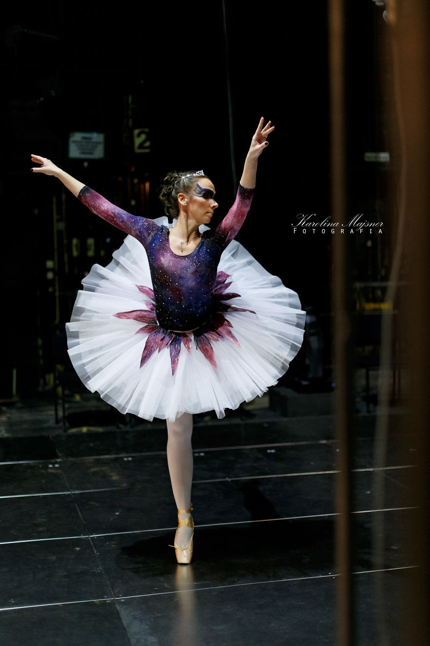 I Hand-Painted Galaxy Outfit For Bellerina