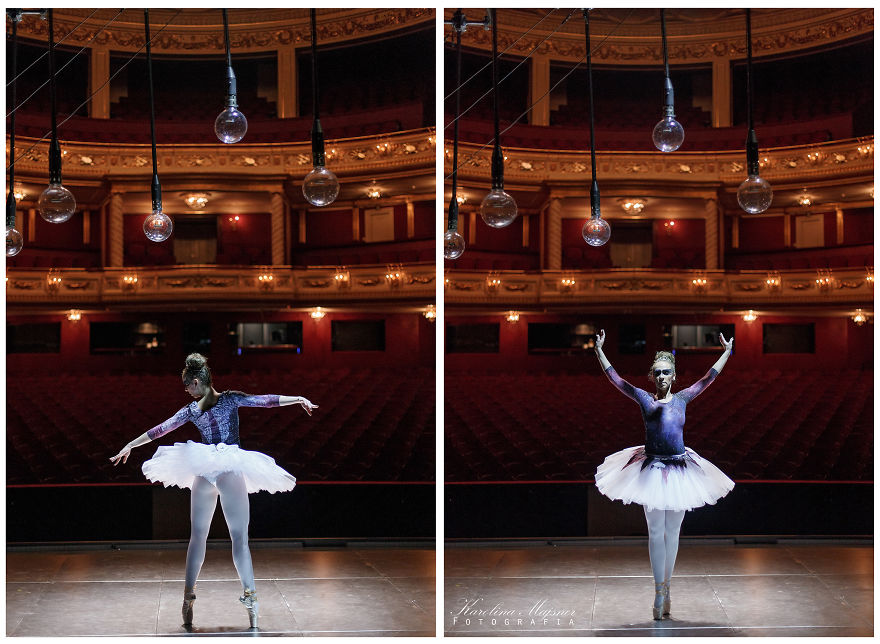 I Hand-Painted Galaxy Outfit For Bellerina