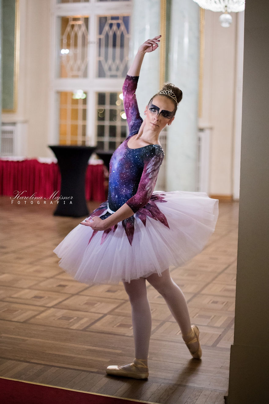 I Hand-Painted Galaxy Outfit For Bellerina