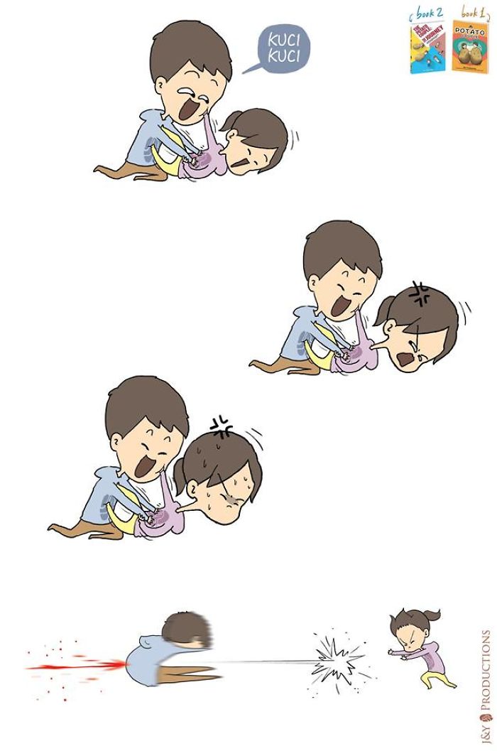 She Hates Excessive Tickling