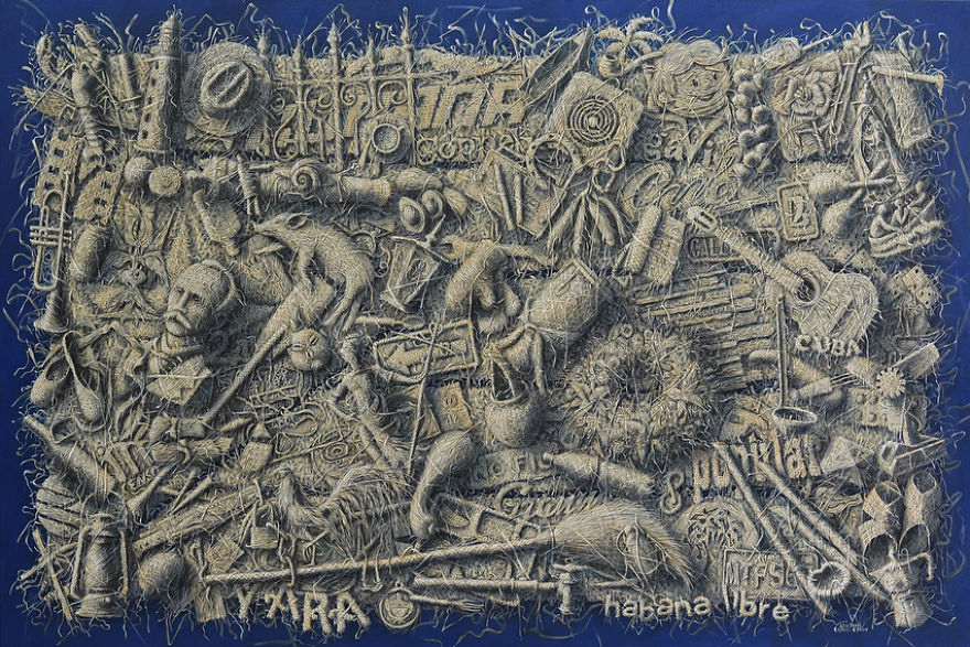 “Weaving” Paintings By Alexi Torres Show The Connection Between Man And Nature “Weaving” Paintings By Alexi Torres Show The Connection Between Man And Nature