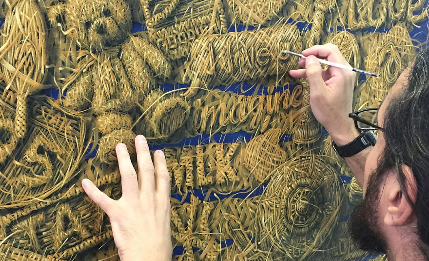 “Weaving” Paintings By Alexi Torres Show The Connection Between Man And Nature “Weaving” Paintings By Alexi Torres Show The Connection Between Man And Nature