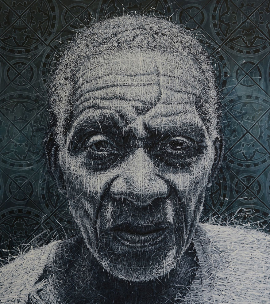 “Weaving” Paintings By Alexi Torres Show The Connection Between Man And Nature “Weaving” Paintings By Alexi Torres Show The Connection Between Man And Nature