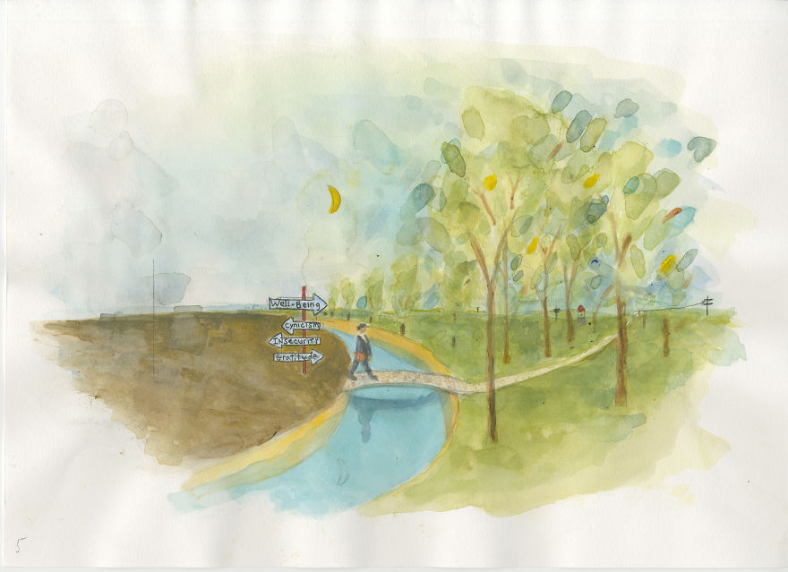 This Artist Found A Way To Teach A Path To Happiness... Through Paintings This Artist Found A Way To Teach A Path To Happiness... Through Paintings