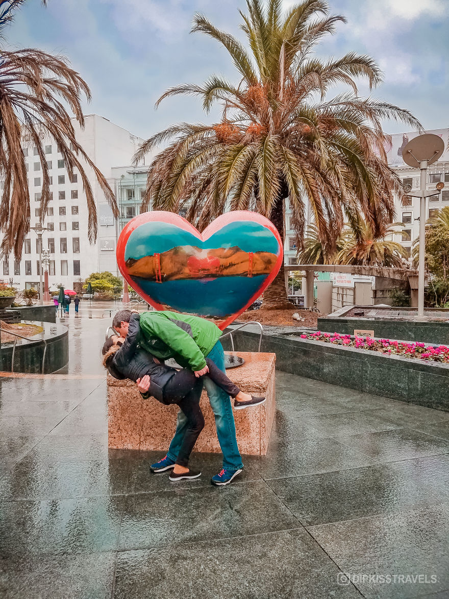 Viral Dipkissing Couple Continues Their Epic Tradition Around The World