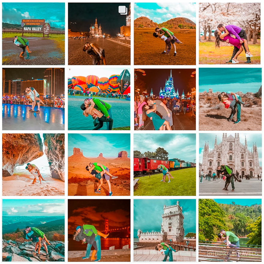 Viral Dipkissing Couple Continues Their Epic Tradition Around The World Viral Dipkissing Couple Continues Their Epic Tradition Around The World