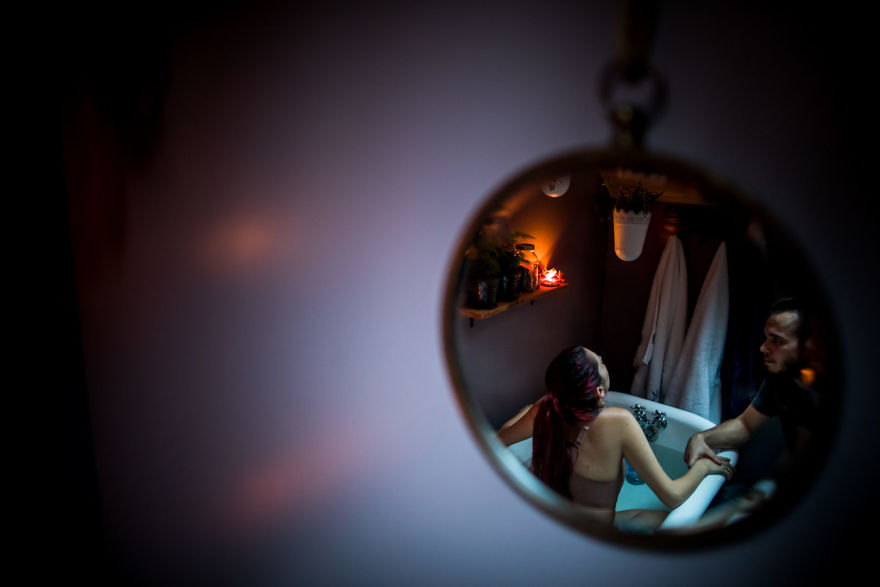 Labor Second Place. Ashley Marston Of Ashley Marston Photography – Serving Vancouver Island, Bc – “Labor By Candlelight”