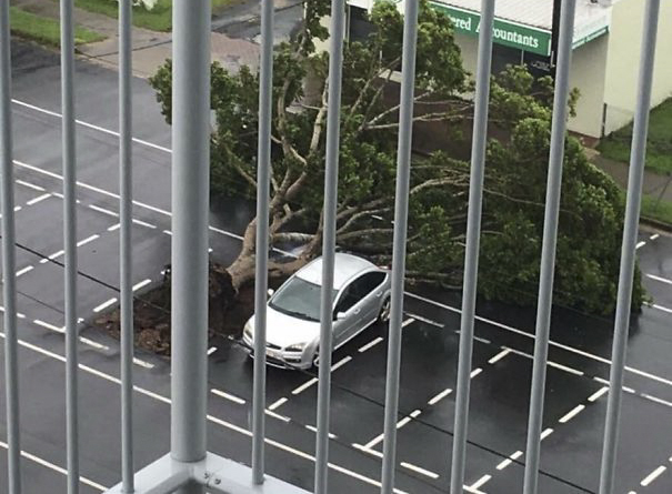 Close Call During A Cyclone In My Home Town Today