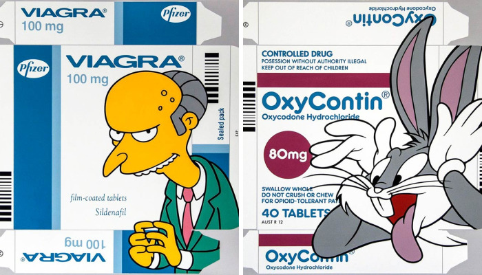 Australian Artist Associates Medicine With Popular Characters By Drawing Them On Packaging