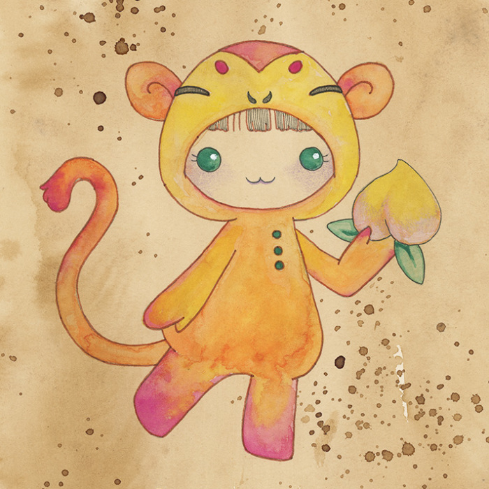 The Chinese Zodiac As “Kigurumi” Animal Onesies: Mixed Media Illustrations I Made Over The Last 6 Months