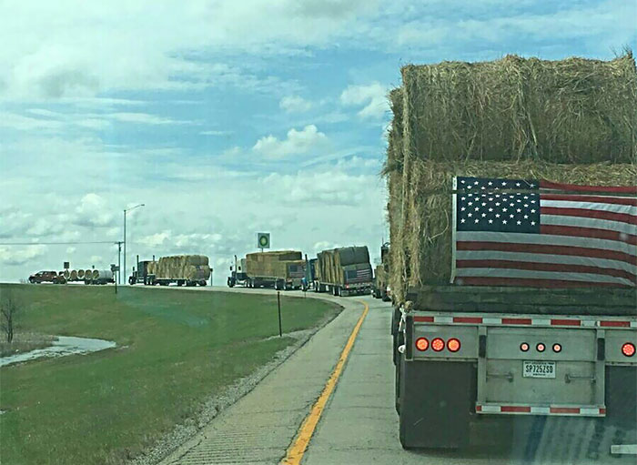Farmers From West Michigan Sending Some Of Their Hay To Kansas, Oklahoma, And South Dakota To Help Other Farmers Who's Crops Were Burned In Fire