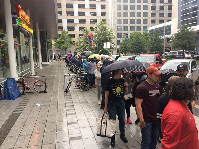 People Lining Up In Houston Not For Food, Water Or Shelter, But To Volunteer