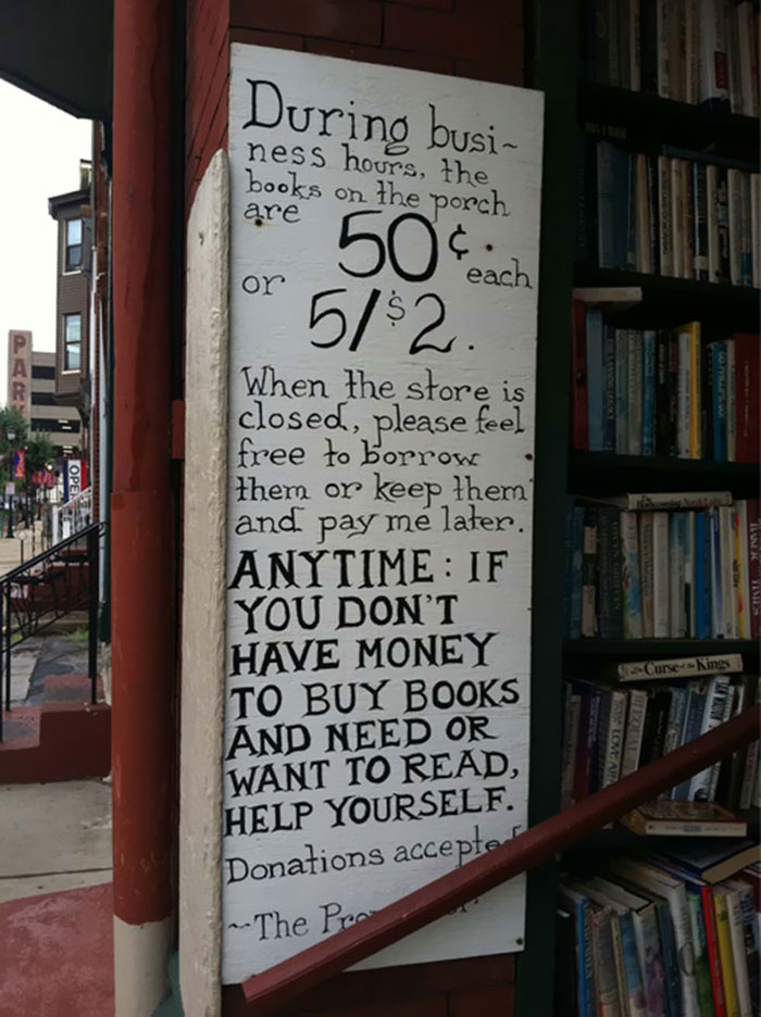 Kindness In A Book Store