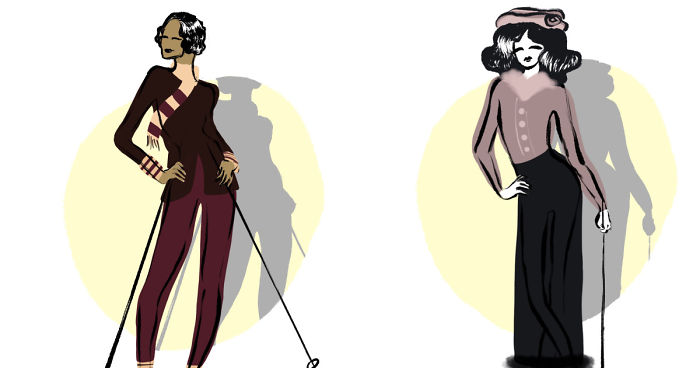 We Illustrated How Ski Fashion Has Changed Over Time