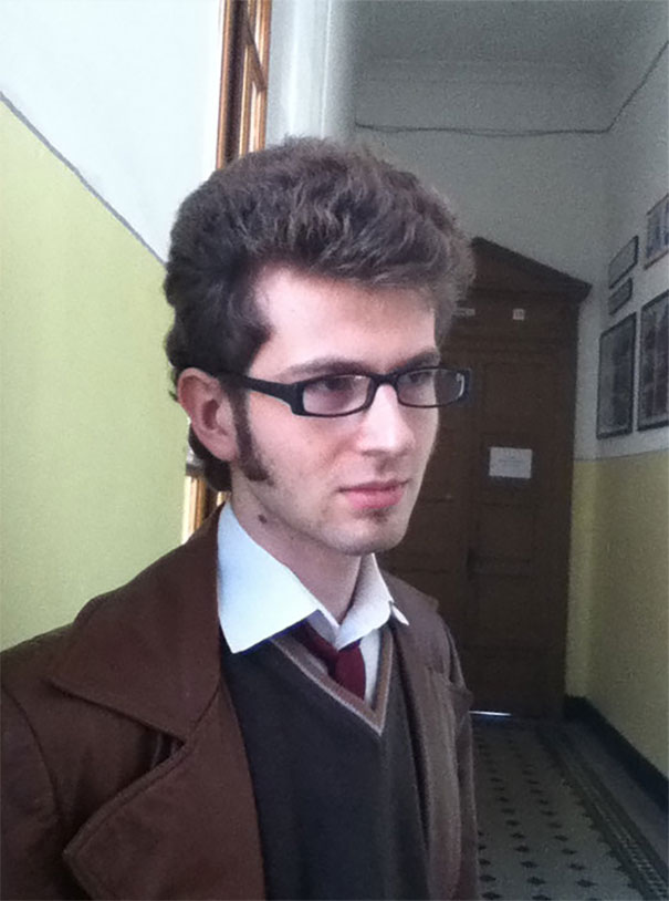 My Unintentional Attempt For The 10th Doctor Look-Alike. I Didn't Even Know Until A Guy Told Me That I Kinda Looked Like Him...it Wasn't On Purpose, Those Were Just My Everyday Clothes!!!