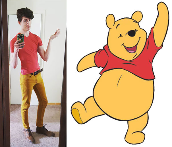 So I Just Went To Pick Up A Few Groceries And I Couldn't Figure Out Why Everyone Was Smiling At Me Until A Little Child Pointed At Me And I Realized I Am Dressed Exactly Like Winnie The Pooh