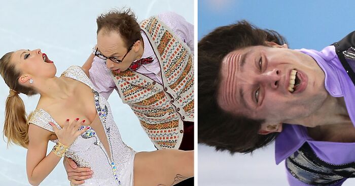 31 Hilarious Olympic Figure Skater Faces That Show Why Cameras Should Be Banned In Some Sports