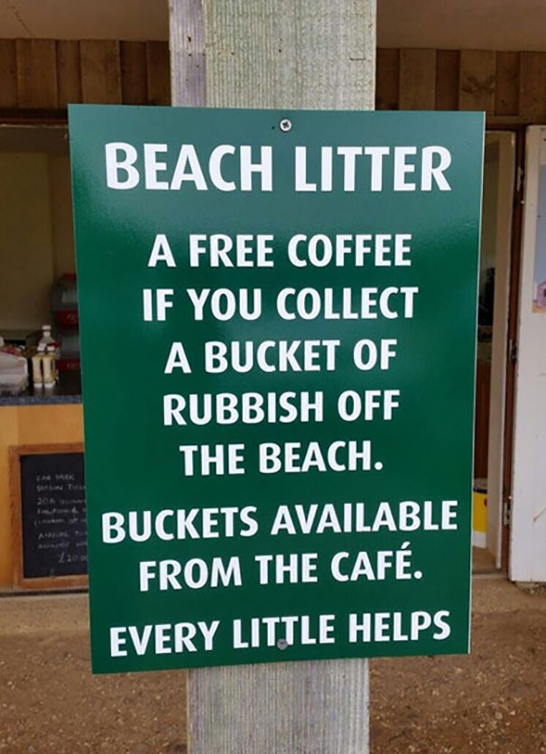 Free Coffee In Exchange For Some Rubbish