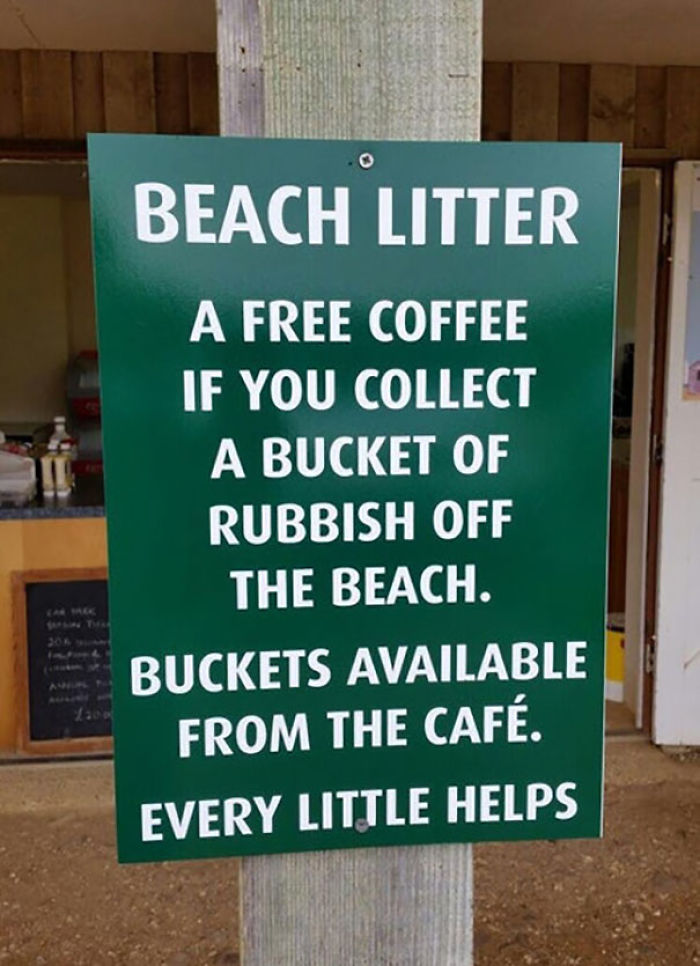 Free Coffee In Exchange For Some Rubbish