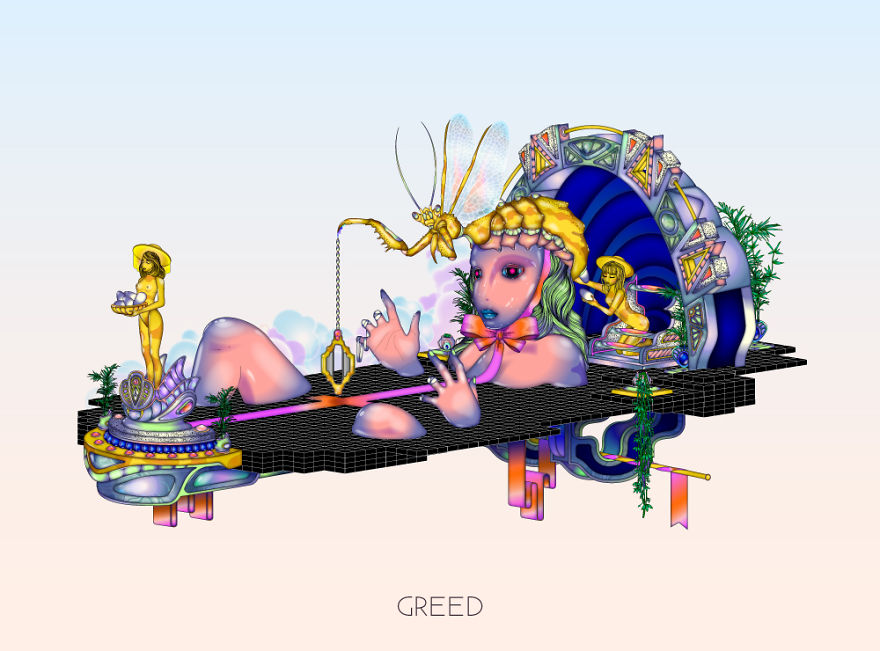 I Made My Own Interpretation Of The 7 Cardinal Sins