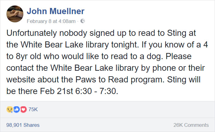 Nobody Shows Up To Read For Retired Greyhound Racer, So Internet Responds In The Best Way Nobody Shows Up To Read For Retired Greyhound Racer, So Internet Responds In The Best Way
