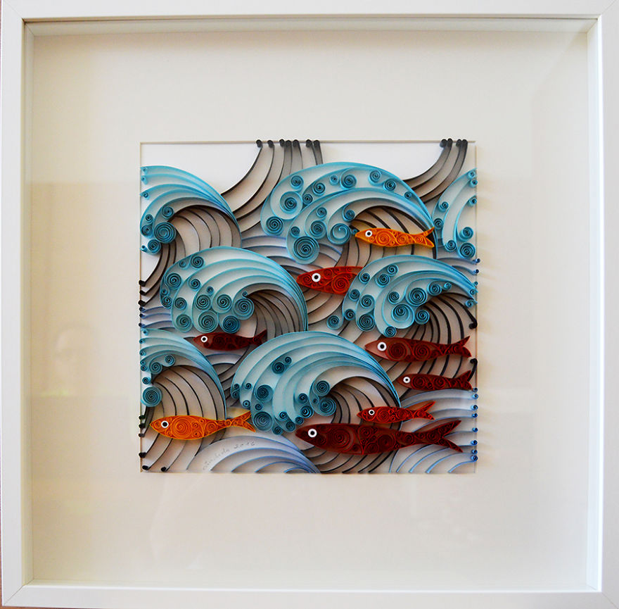 I Made A Portuguese Universe Using The Quilling Technique