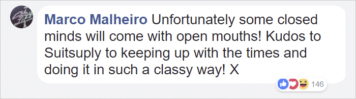 Same-Sex Ads Just Lost This Suit Company 10,000 Instagram Followers, And Here Are The Pics That Caused It