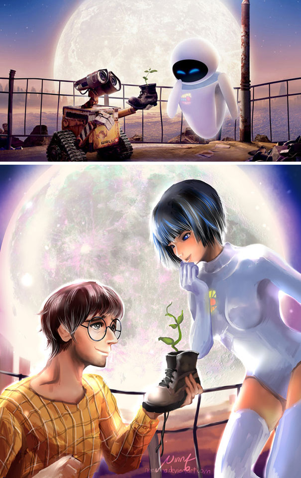 Wall-E And Eve Humanization