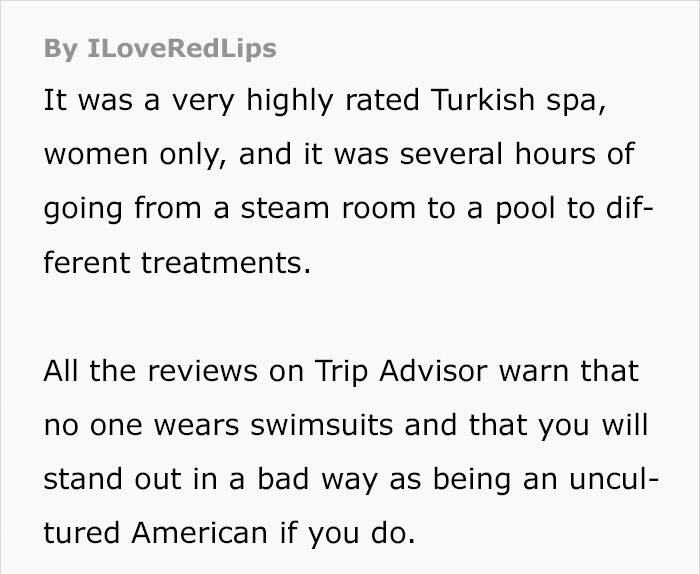 Woman Trusts Reviews And Goes Into Spa Naked, Regrets It Immediately