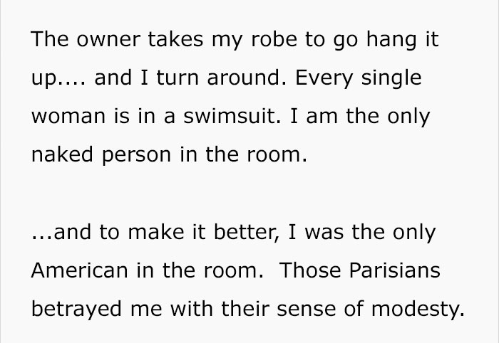 Woman Trusts Reviews And Goes Into Spa Naked, Regrets It Immediately Woman Trusts Reviews And Goes Into Spa Naked, Regrets It Immediately