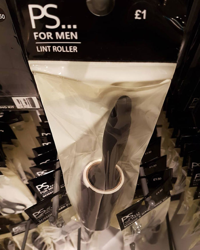 Man, Do You Need To Get That Excess Pet Hair And Fluff Off You? Then You Need The Man's Lint Roller. The Only Difference? The Color Of The First Sheet To Stop It Sticking