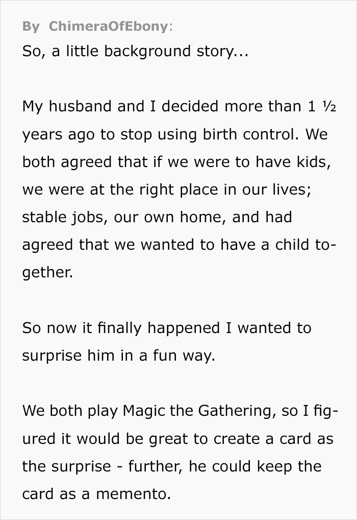 Woman Gets Pregnant After 1,5 Years Of Trying, Tells The Big News To Her Husband In The Geekiest Way Possible Woman Gets Pregnant After 1,5 Years Of Trying, Tells The Big News To Her Husband In The Geekiest Way Possible