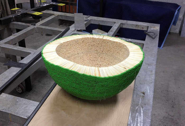 Guy Spends Almost A Year Gluing 42,000 Matches To Make A Giant Sphere, Sets It On Fire Guy Spends Almost A Year Gluing 42,000 Matches To Make A Giant Sphere, Sets It On Fire