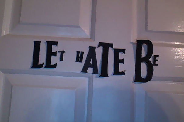 Girl Annoys Her Sister By Rearranging 'The Beatles' Letters On Her Door, And It's Hilariously Clever