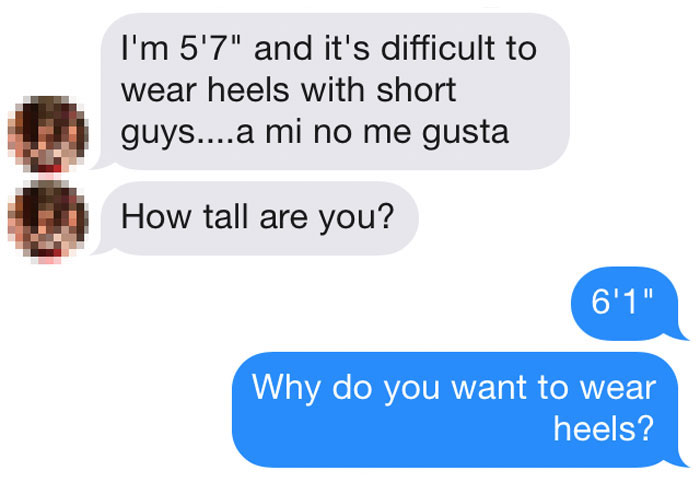 Woman Tells Guys Shorter Than 5'7" To Swipe Left On Tinder, So This Guy Makes Her Regret It Woman Tells Guys Shorter Than 5'7" To Swipe Left On Tinder, So This Guy Makes Her Regret It