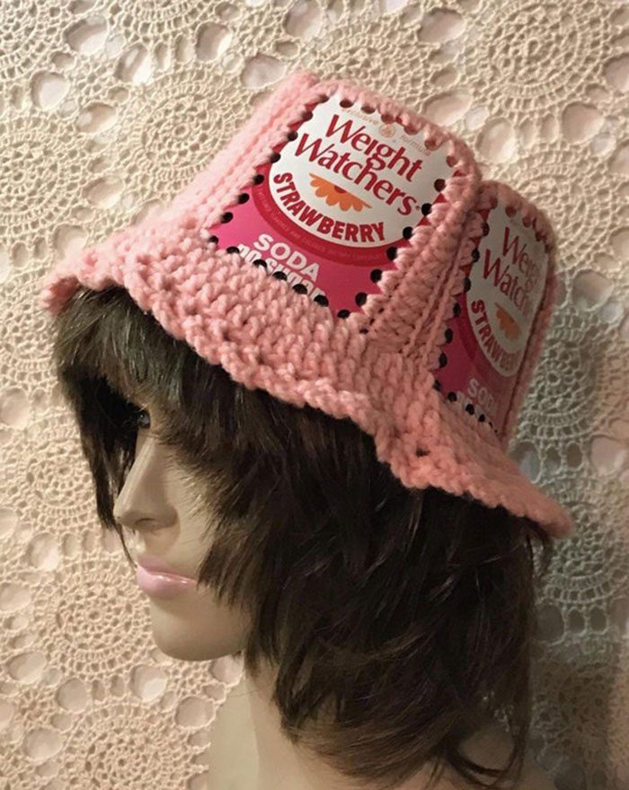 Weight Watchers Soda Crocheted Hat