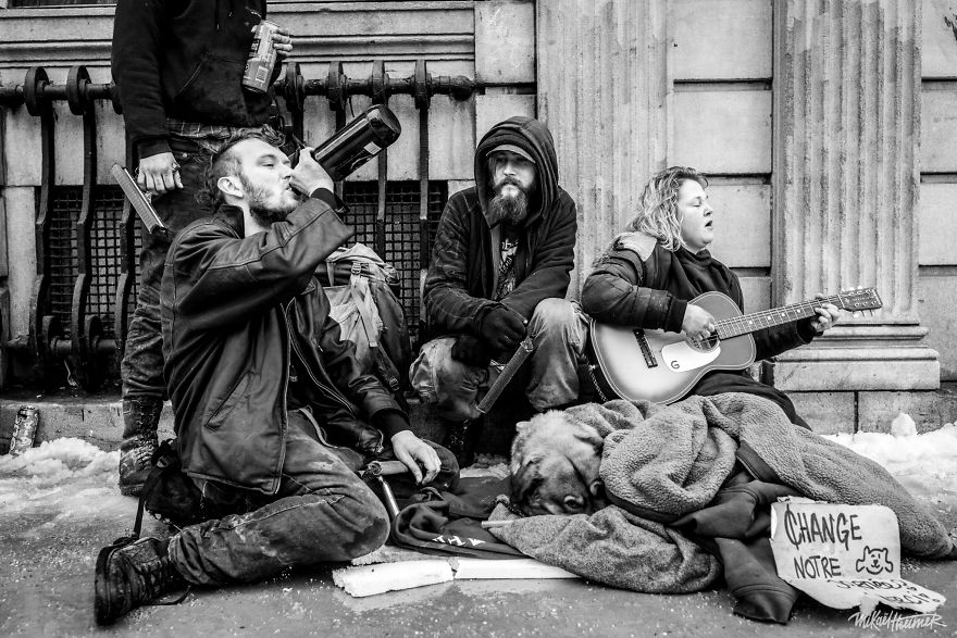 Jake, The One Standing Up On The Left, Voluntarily Overdosed Himself A Couple Of Days Ago. He Had Been Clean For 45 Days Then. He Hated The Fact That He Loved Heroin. He Will Be Sorely Missed By His Friends