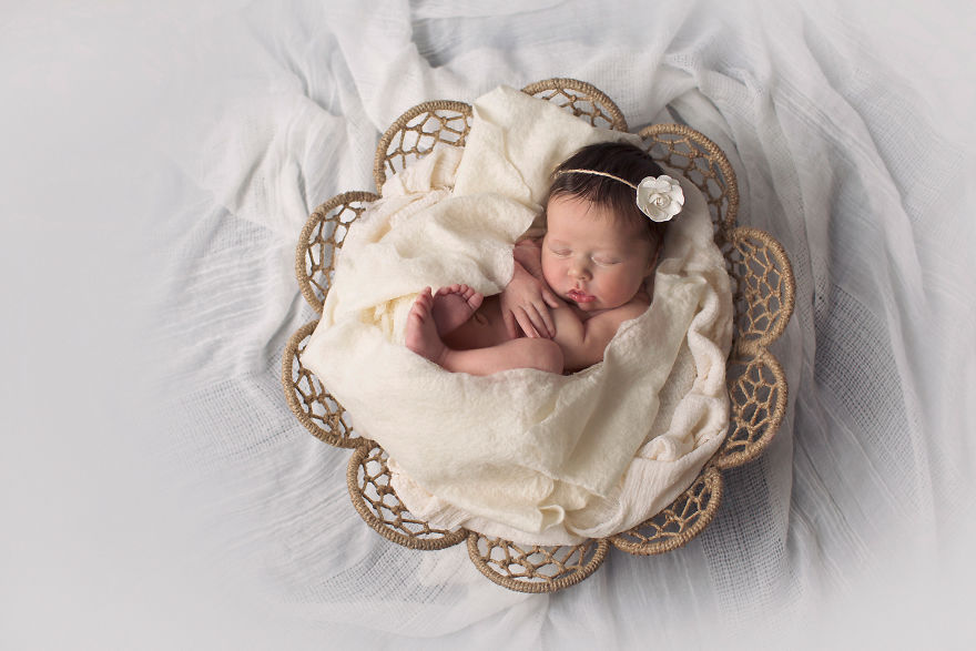 I Incorporated "Mandala" - The Symbol Of Harmony And Completeness In My Baby Photography.