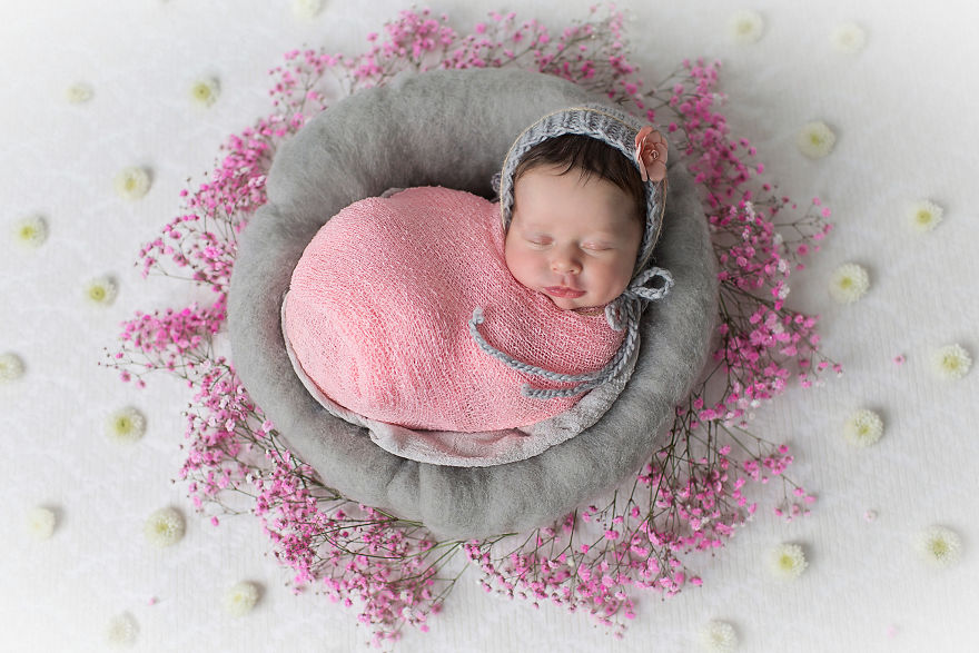 I Incorporated "Mandala" - The Symbol Of Harmony And Completeness In My Baby Photography.