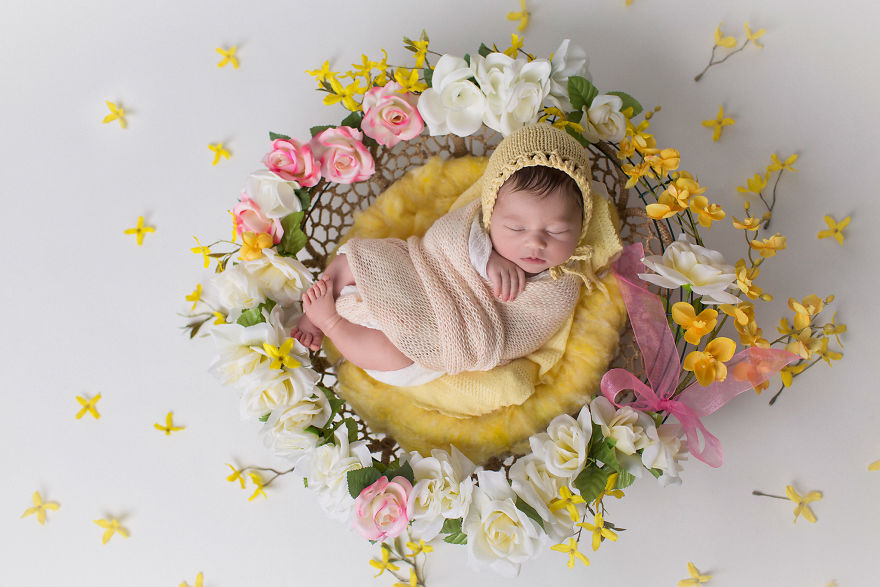 I Incorporated "Mandala" - The Symbol Of Harmony And Completeness In My Baby Photography.