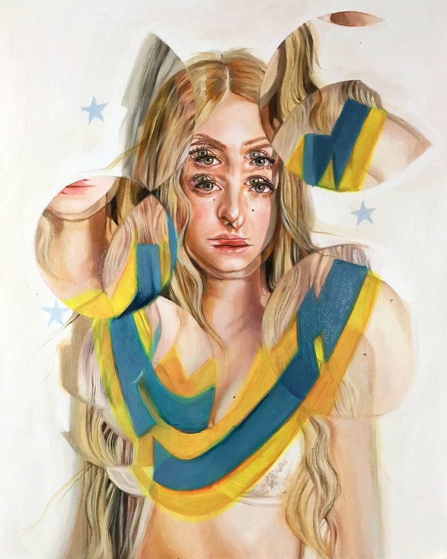 I Create Figurative Op Paintings That Will Make You Feel Dizzy
