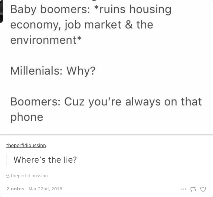 Millennials Vs Baby Boomers